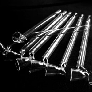 BENDED GLASS PIPE - pack of 100 pcs