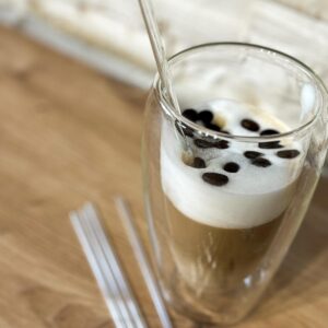 Premium Straight Glass Drinking Straws - package of 200 pcs